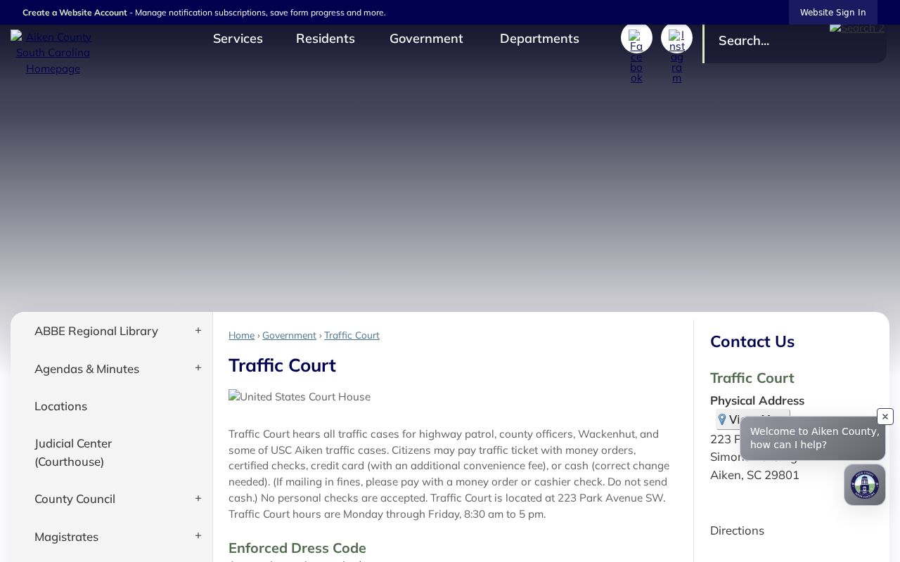Aiken County traffic warrant court and payment information